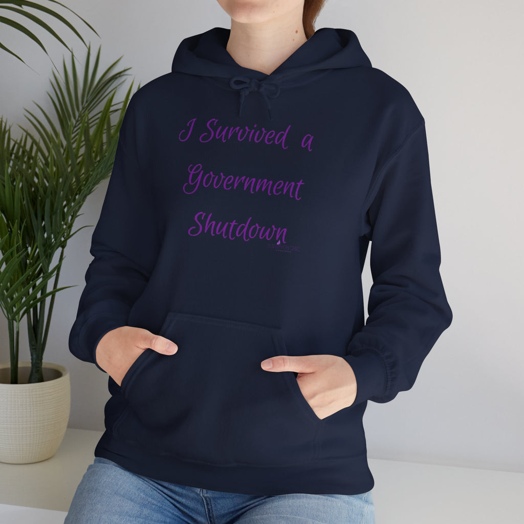 Hoodie — "I Survived a Government Shutdown" Commemorative Pullover