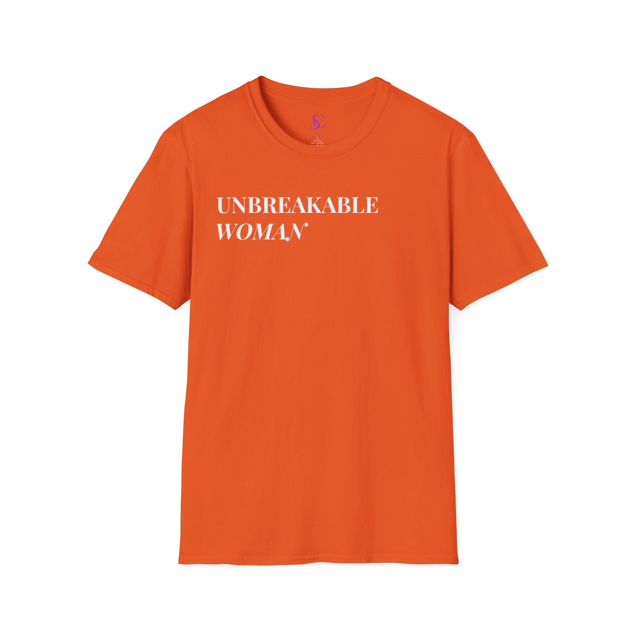 "Unbreakable Woman-Shirt — Motivational Typography Tee