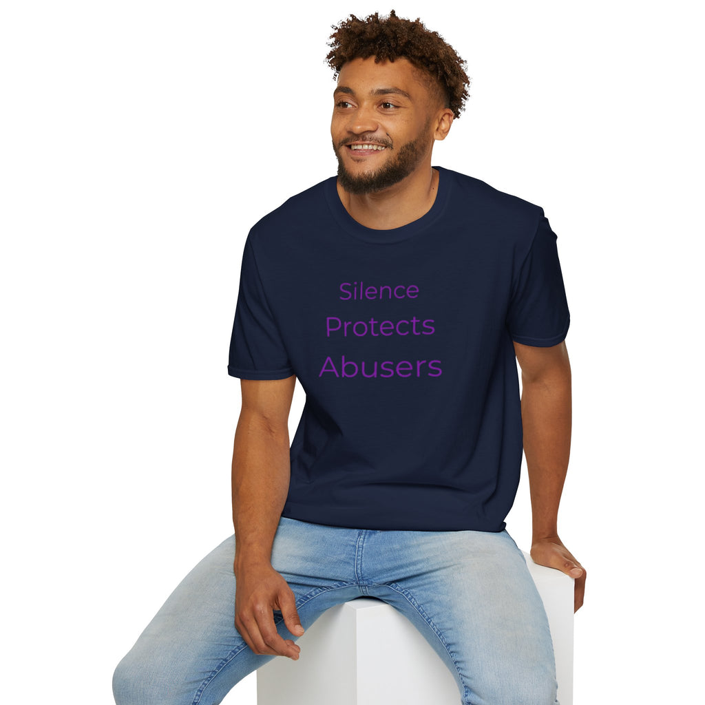 “Silence Protects Abusers" Accountability/Support Tee