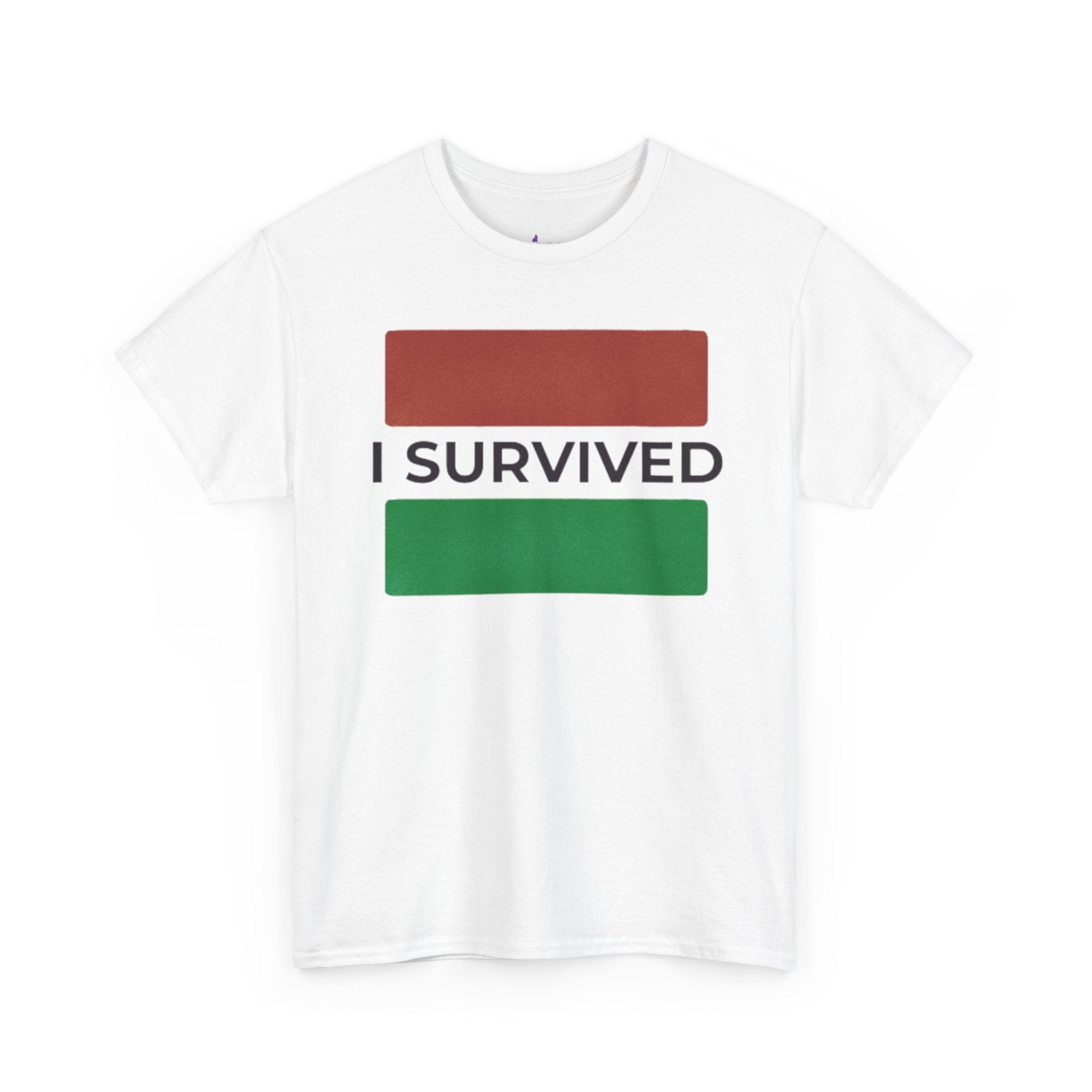 “I SURVIVED” (Africa Silhouette) White