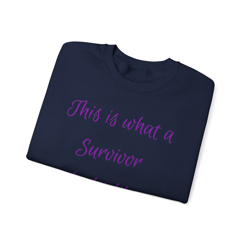 “This is what a Survivor looks like” Sweatshirt