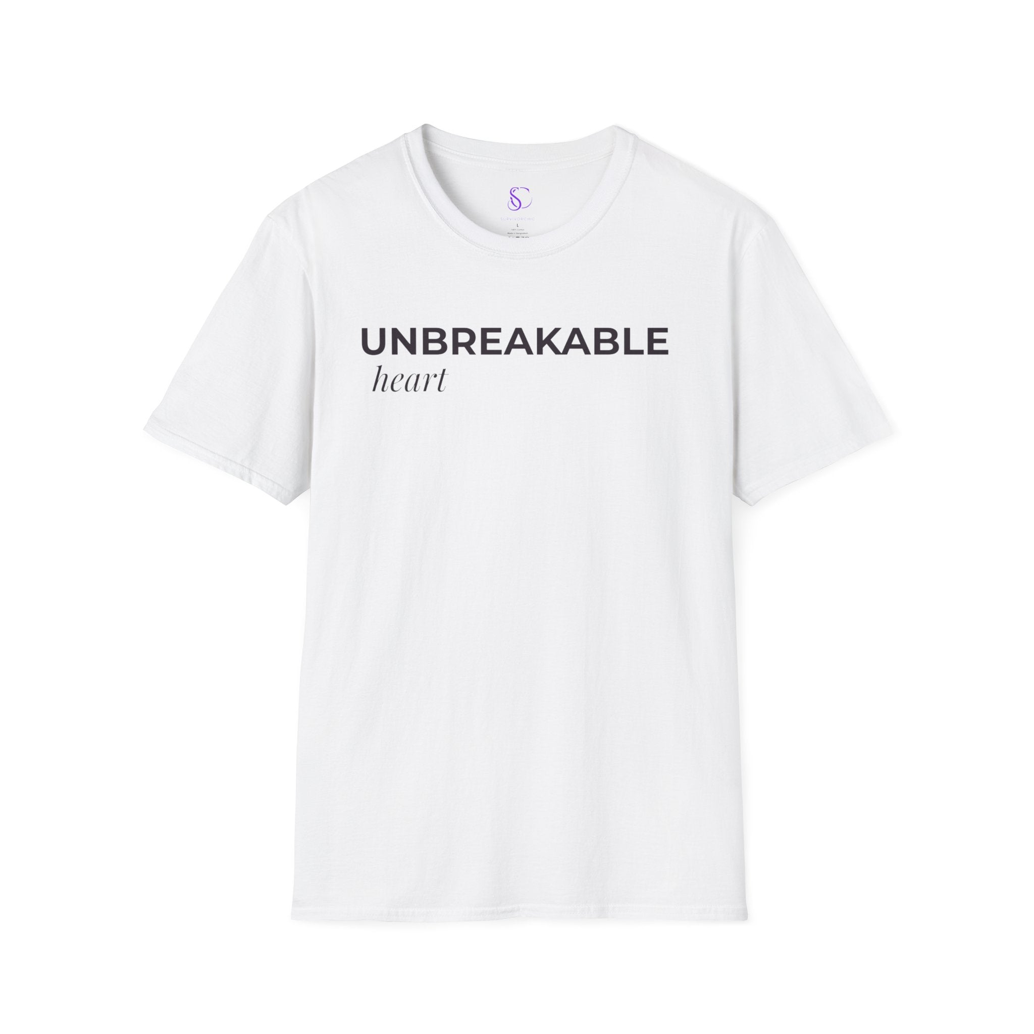 "Unbreakable Heart" White Tee