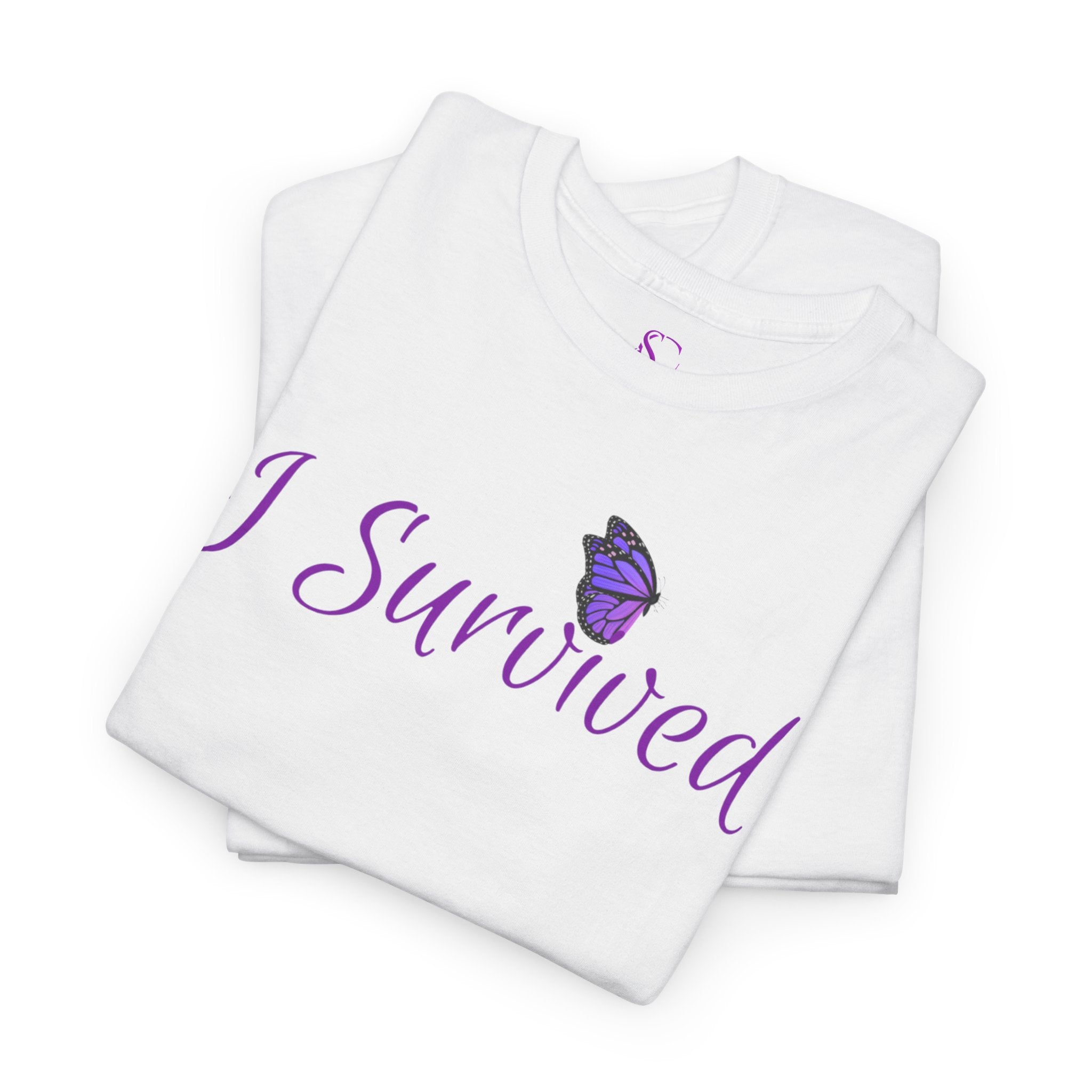 "I Survived" Butterfly Tee —"And So Can You" (On back)