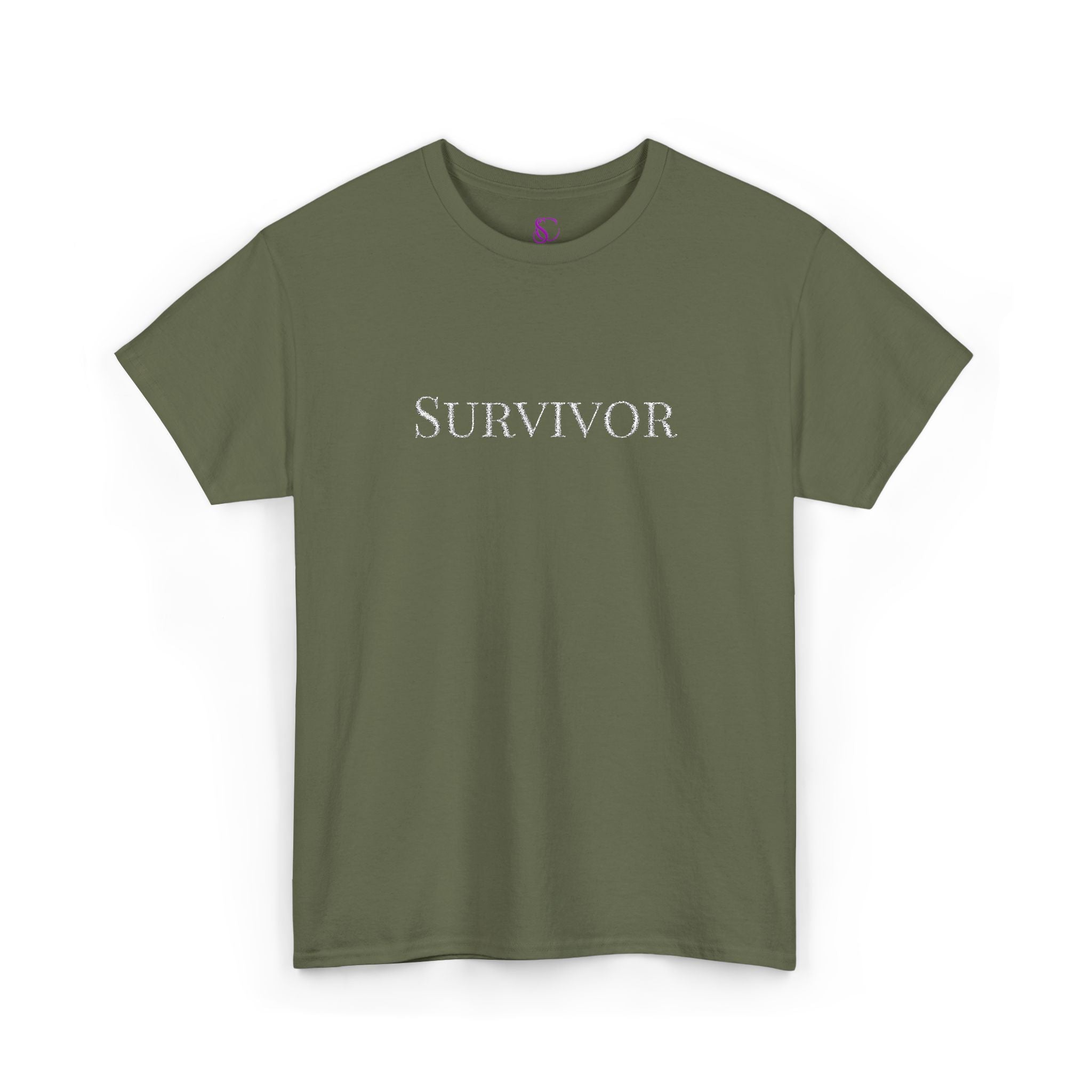 "Survivor" Floral Tee — Empowerment Awareness T-Shirt