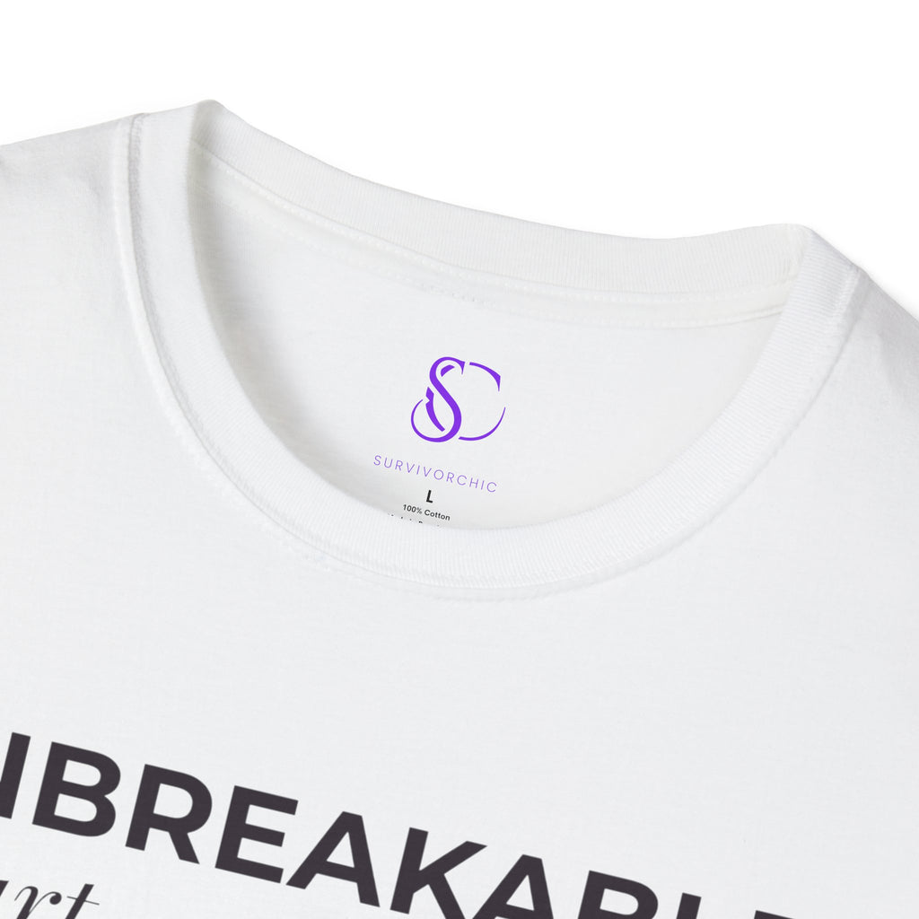 "Unbreakable Heart" White Tee