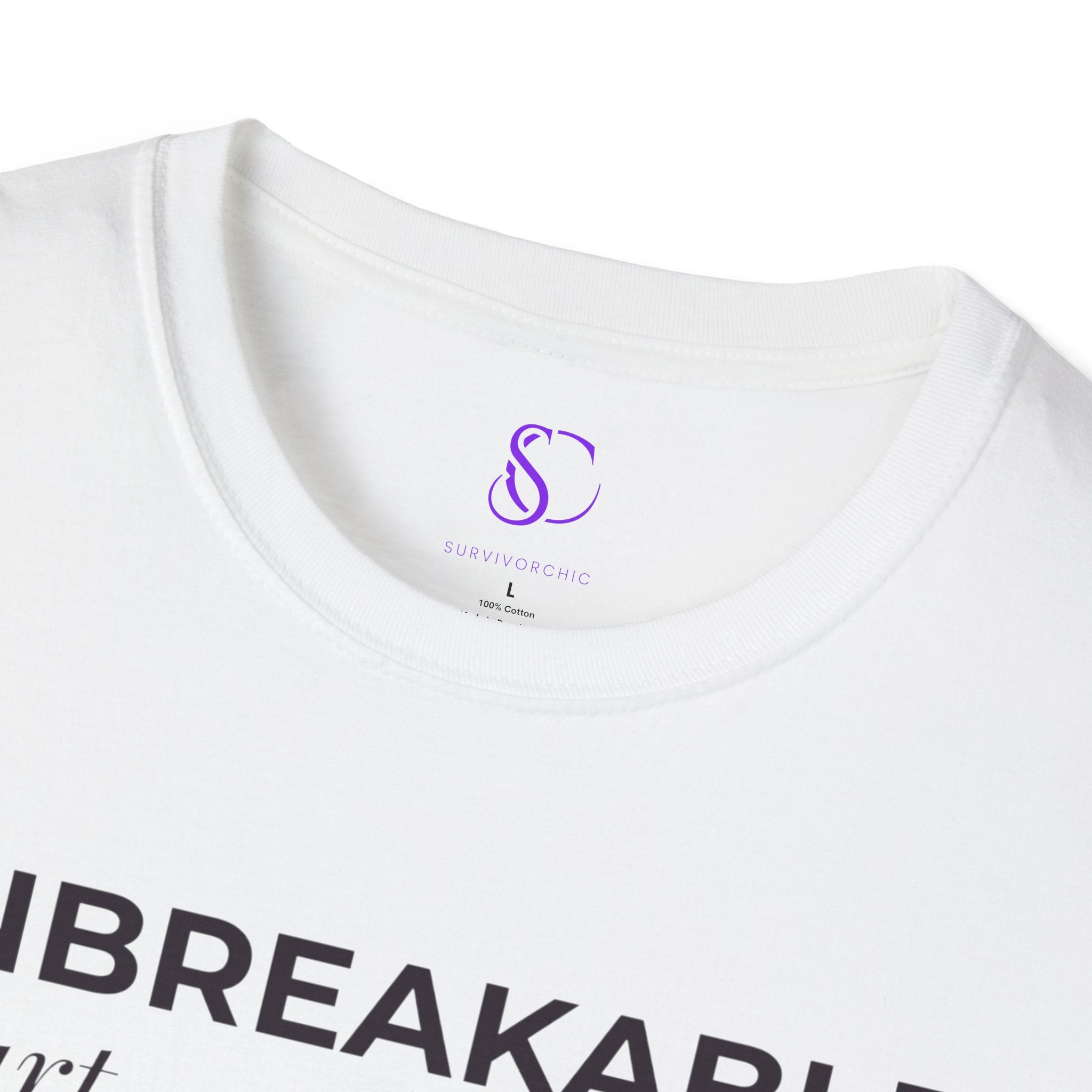 "Unbreakable Heart" White Tee