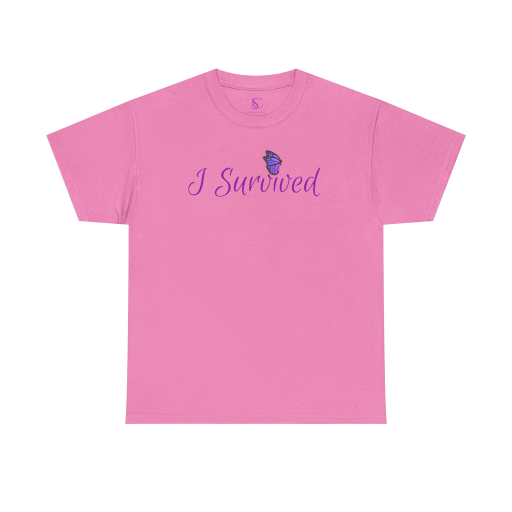 "I Survived" Butterfly Tee —"And So Can You" (On back)