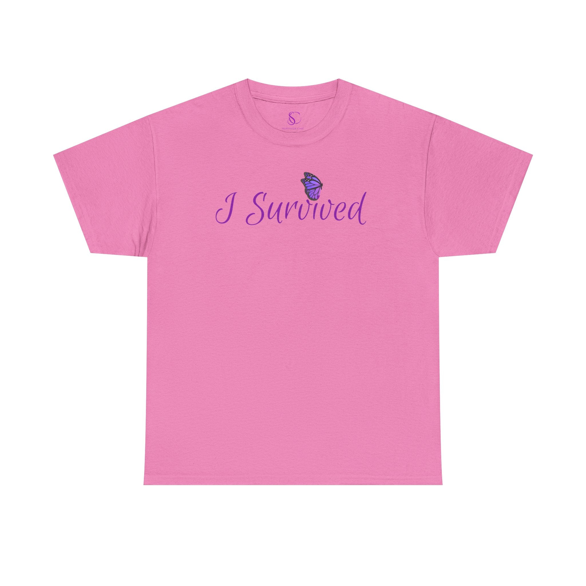 "I Survived" Butterfly Tee —"And So Can You" (On back)