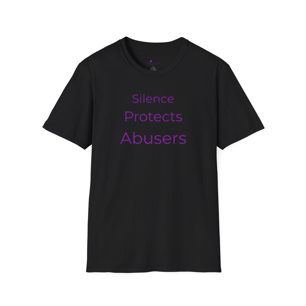 “Silence Protects Abusers" Accountability/Support Tee