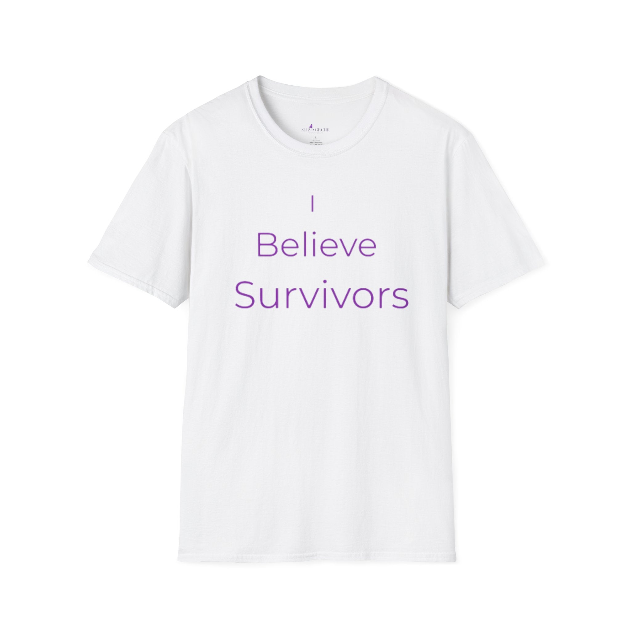“I Believe Survivors" Accountability/Support Tee