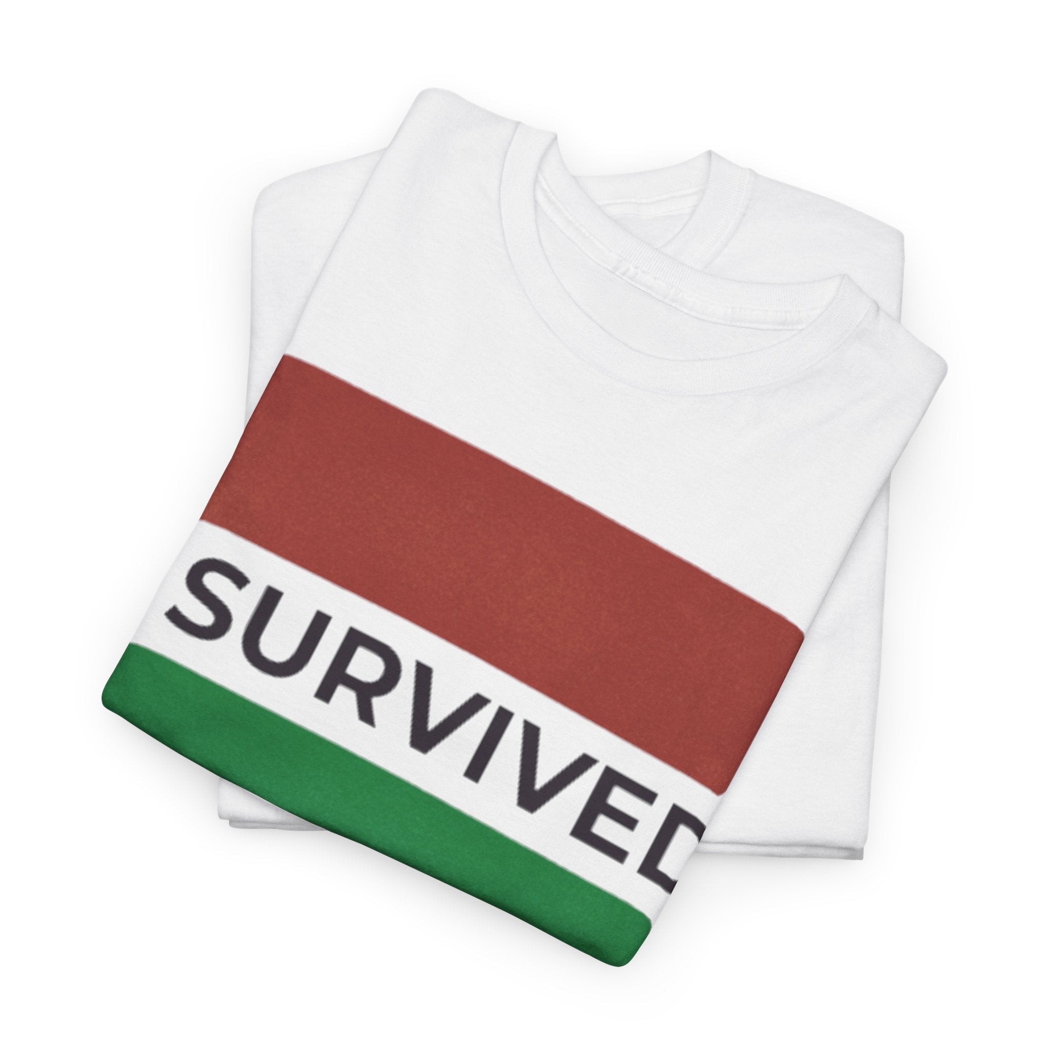 “I SURVIVED” (Africa Silhouette) White