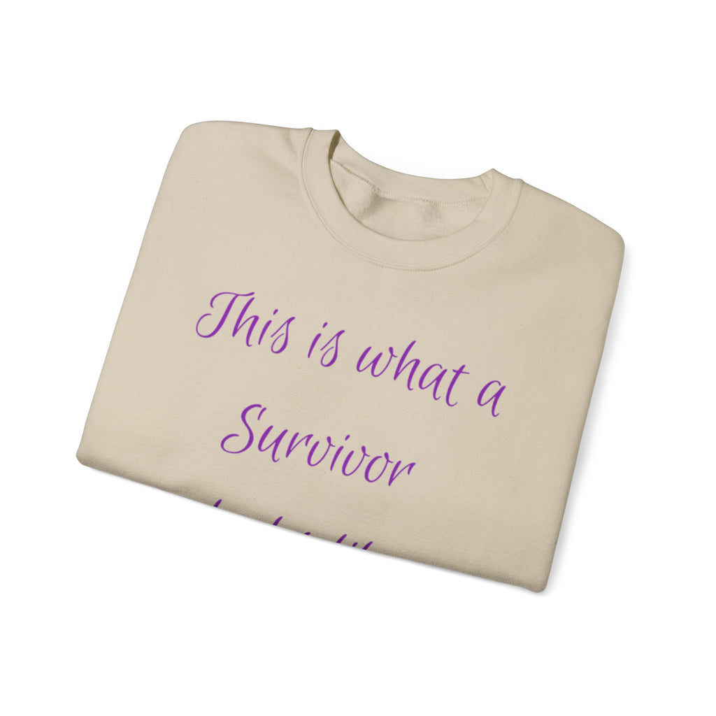 “This is what a Survivor looks like” Sweatshirt
