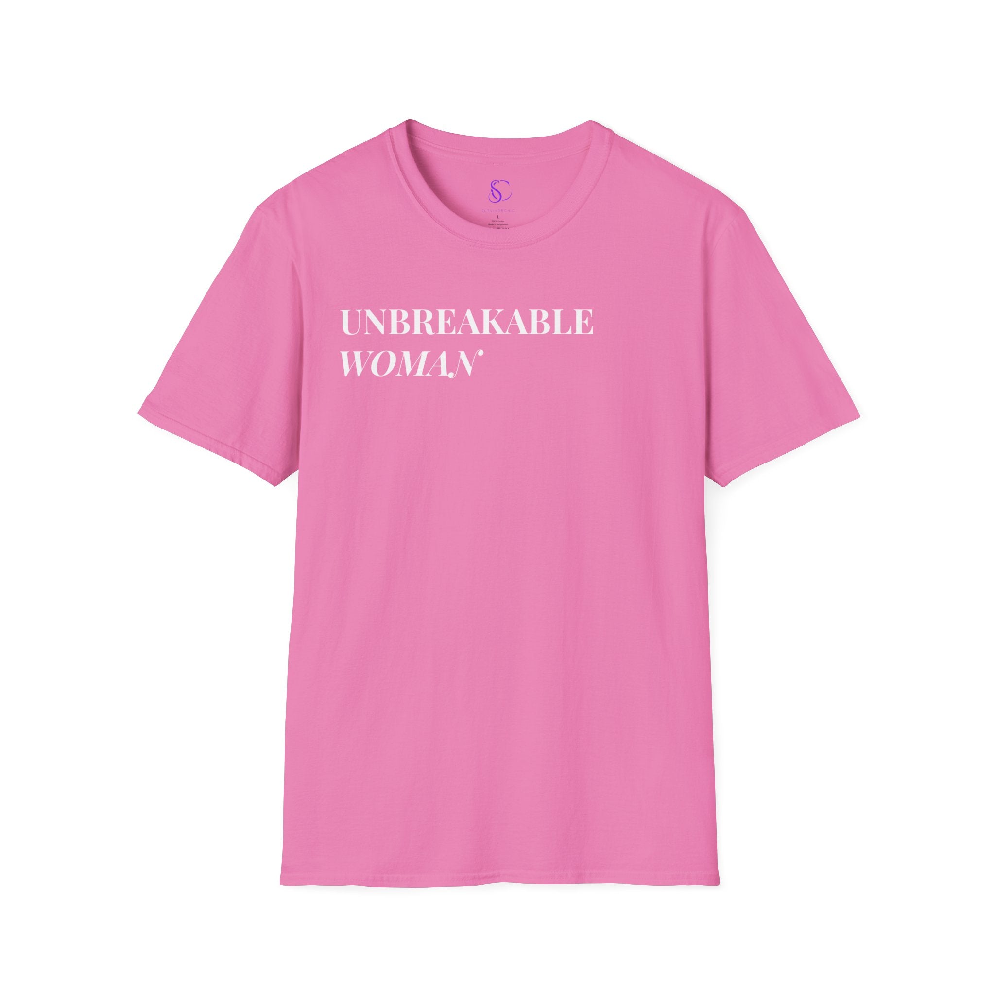 "Unbreakable Woman-Shirt — Motivational Typography Tee