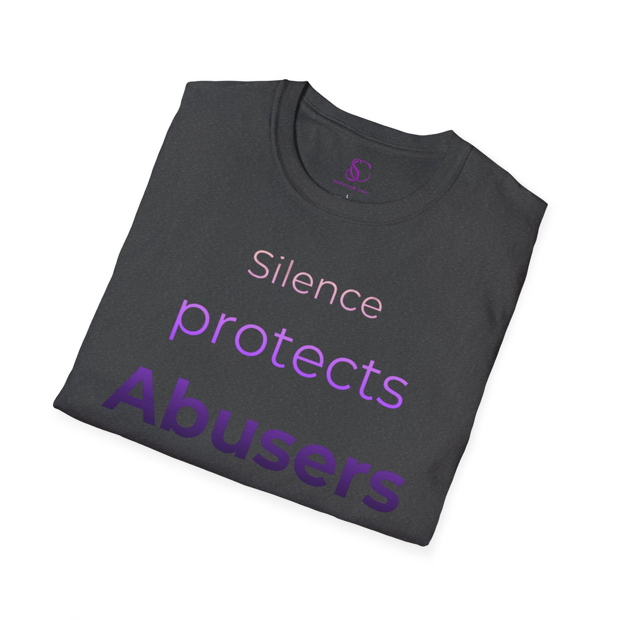 “Silence Protects Abusers" Accountability/Support Tee