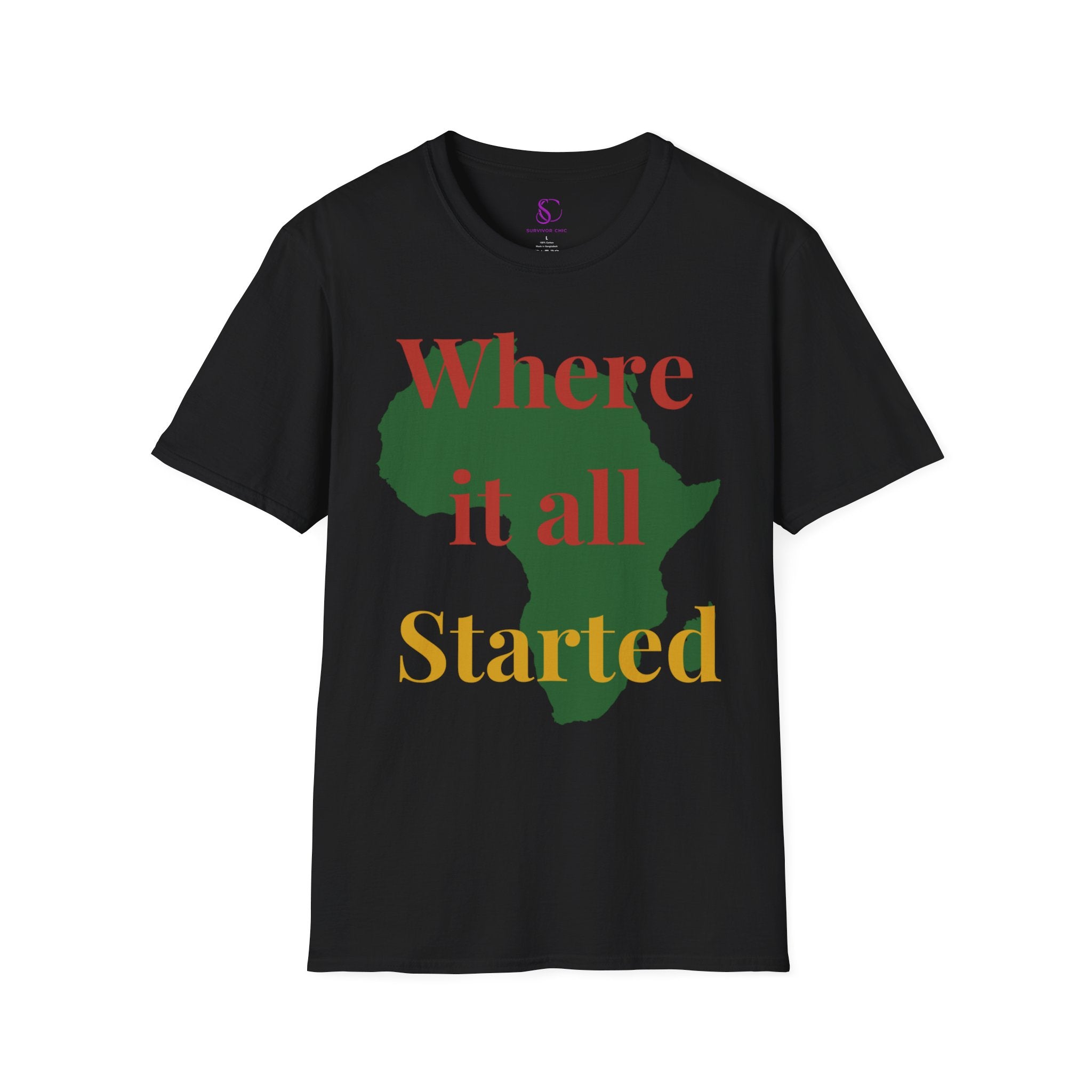 "Where it all Started" T-Shirt — Africa Pride Graphic Tee