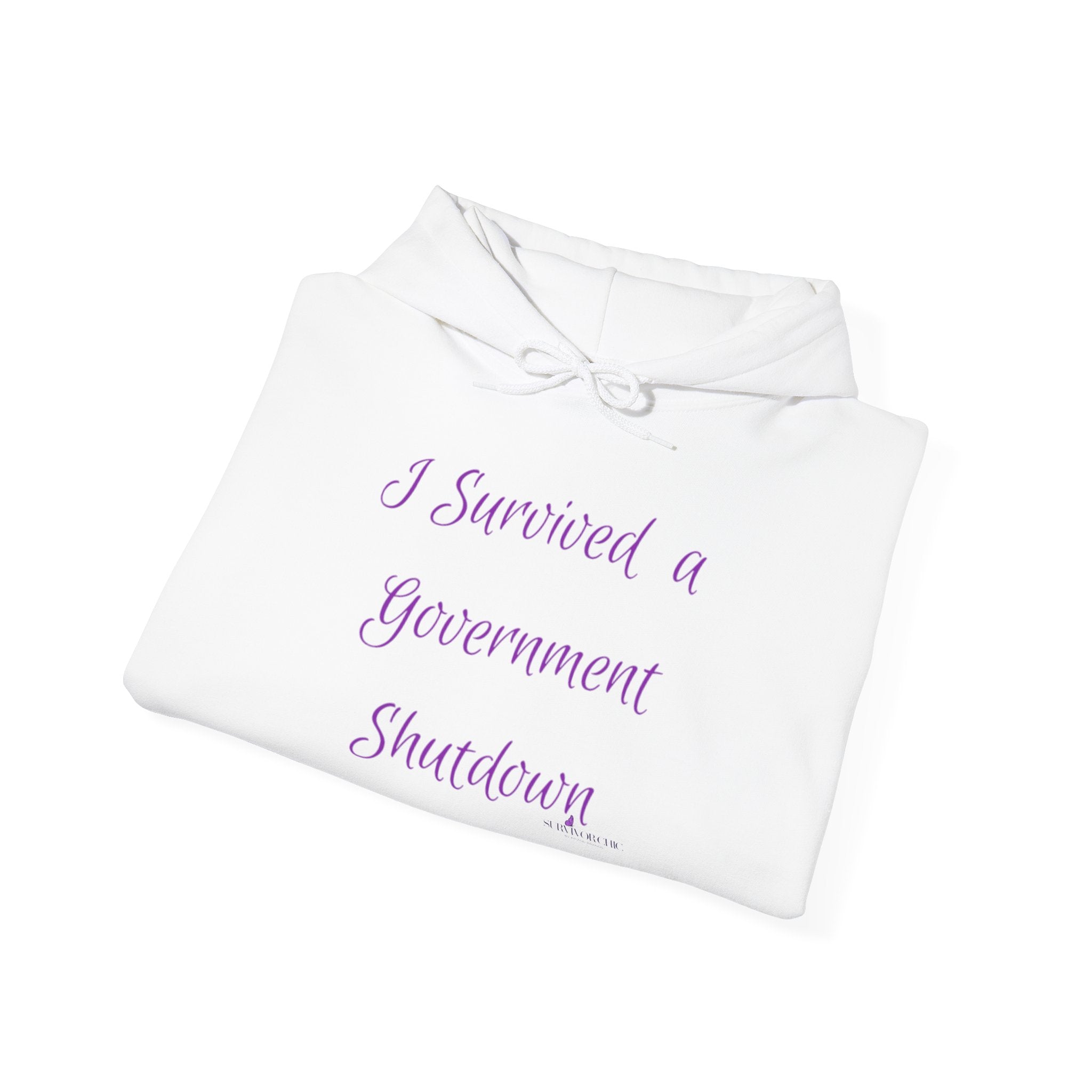 Hoodie — "I Survived a Government Shutdown" Commemorative Pullover