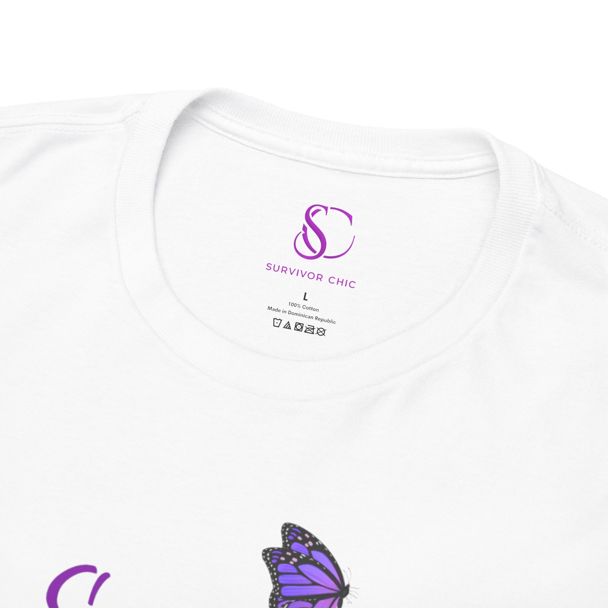 "I Survived" Butterfly Tee —"And So Can You" (On back)