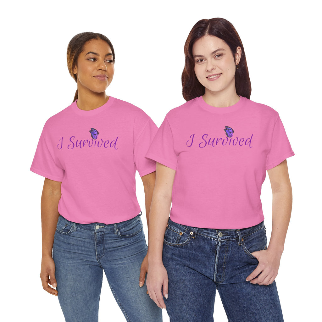 "I Survived" Butterfly Tee —"And So Can You" (On back)