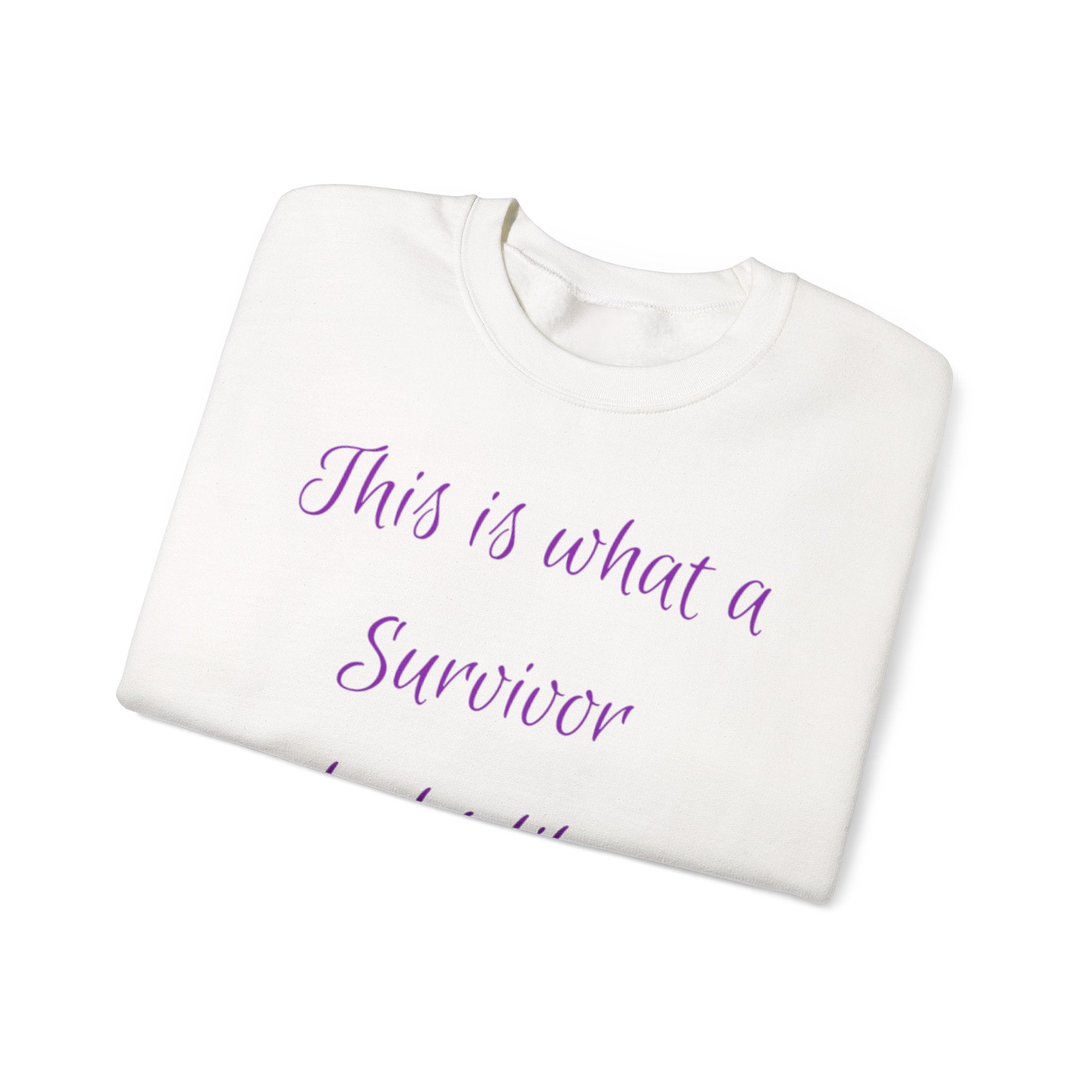 “This is what a Survivor looks like” Sweatshirt