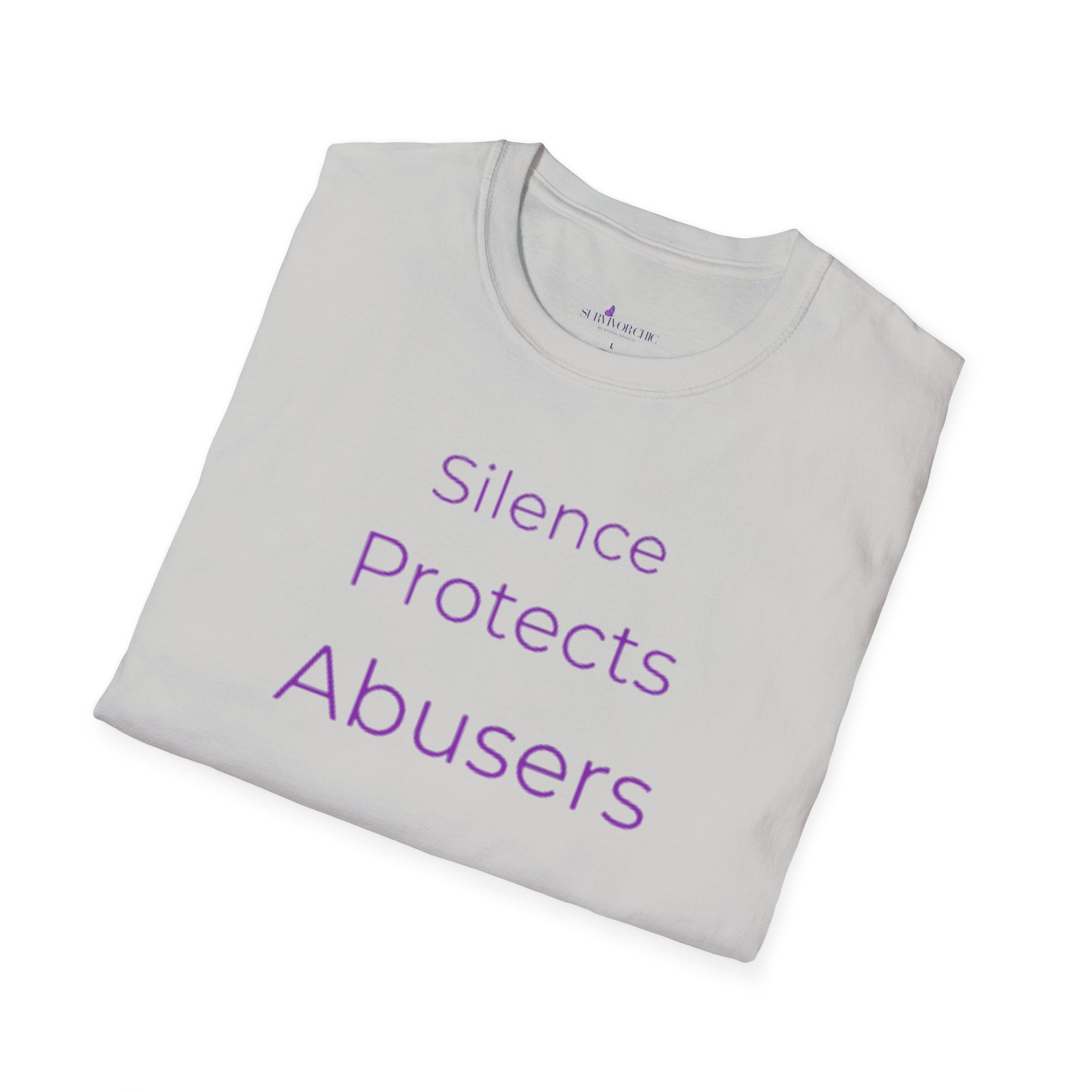 “Silence Protects Abusers" Accountability/Support Tee