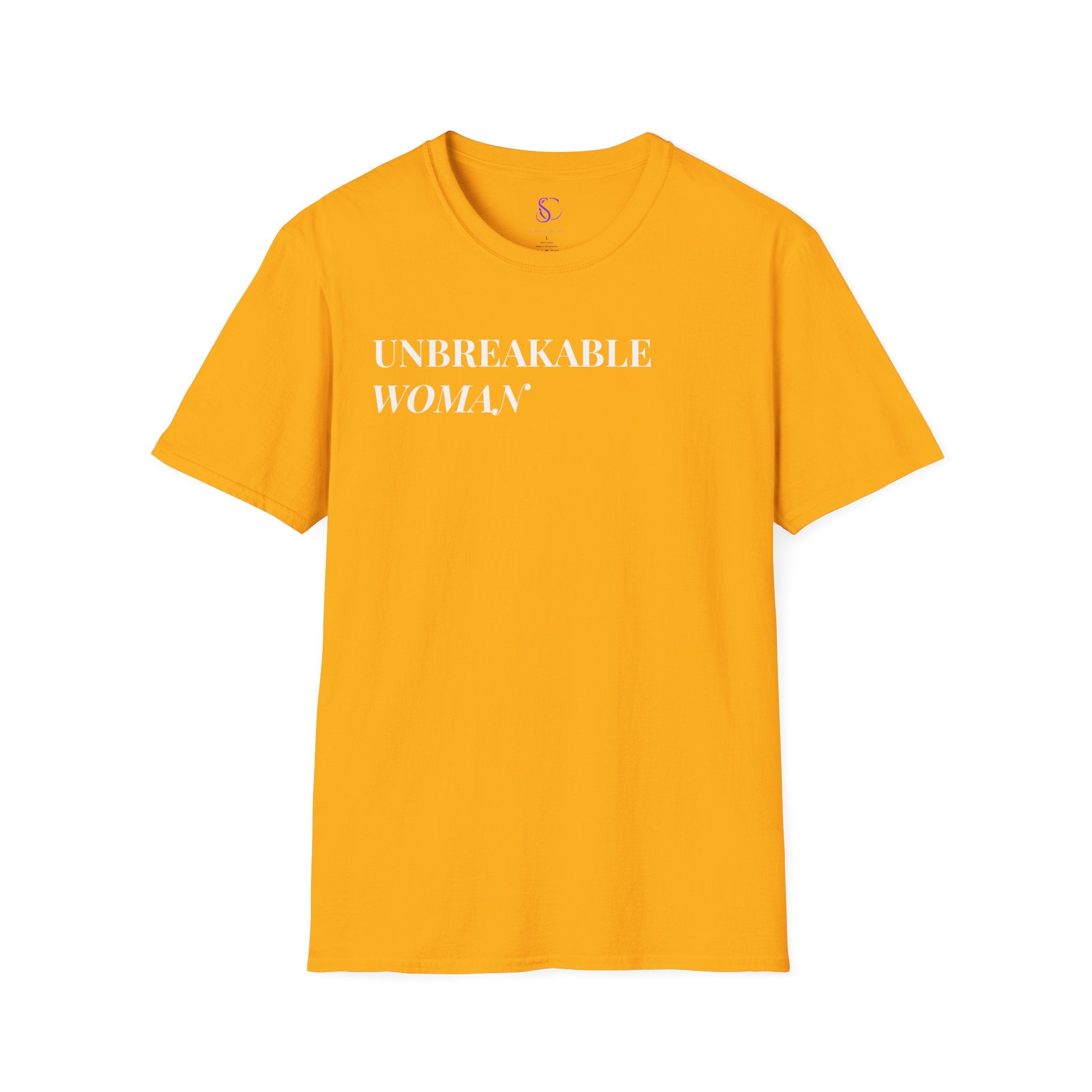 "Unbreakable Woman-Shirt — Motivational Typography Tee