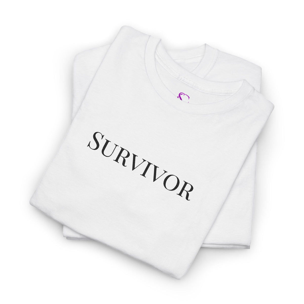 “Survivor” Tee — Embroidered in black Women's Unisex T-shirt