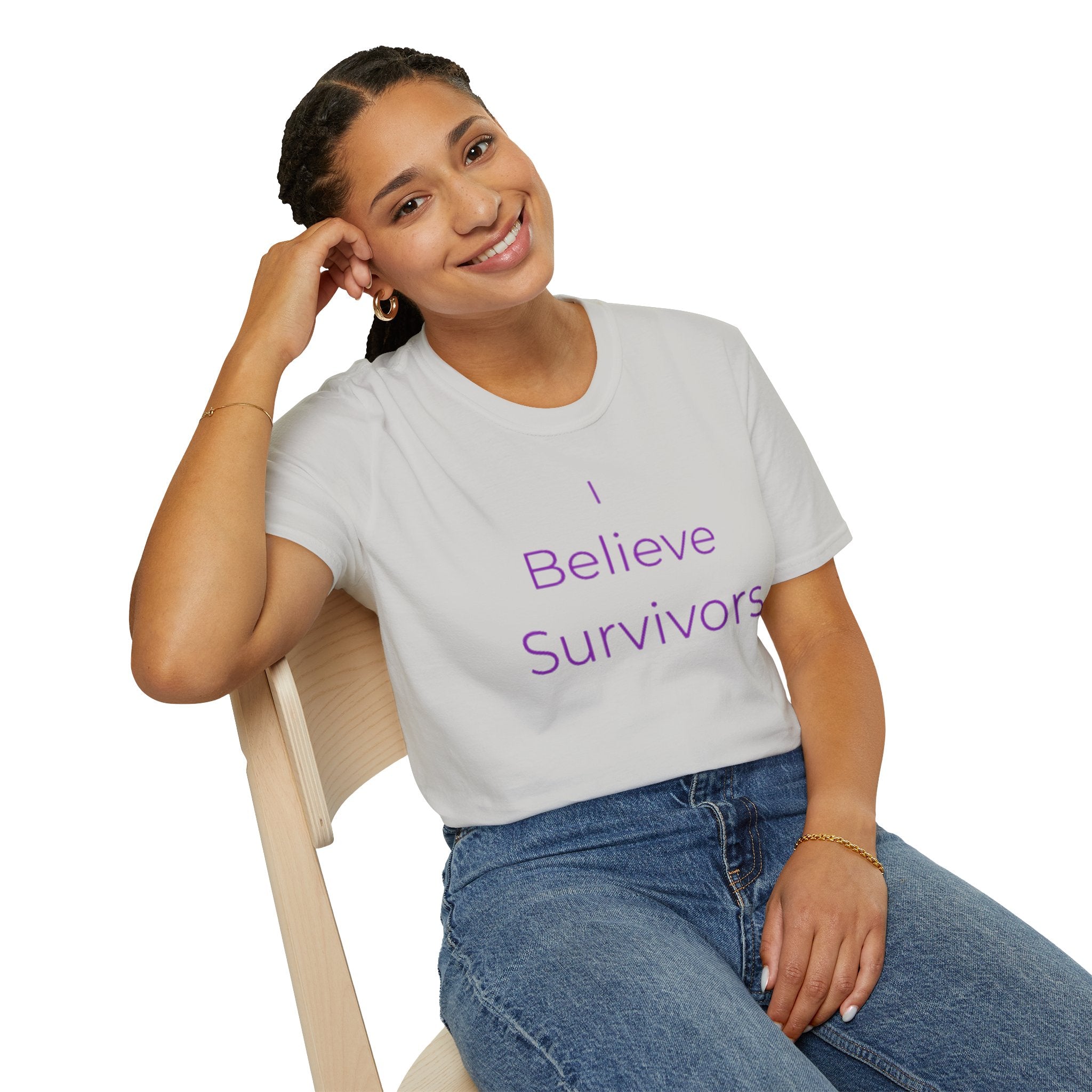 “I Believe Survivors" Accountability/Support Tee